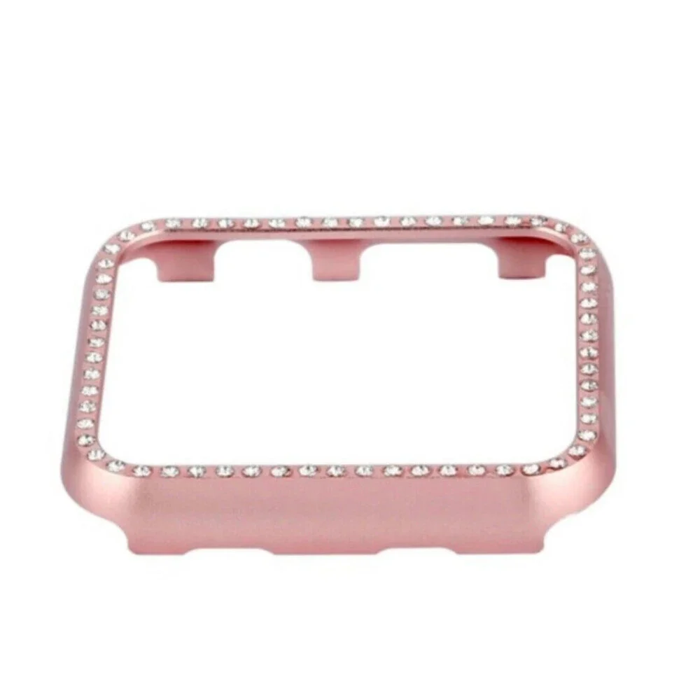 42mm Rose Gold Women's Bling Crystal Diamonds Case For Apple Watch L201
